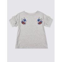 Frill Sleeve Top with StayNEW (3-14 Years)