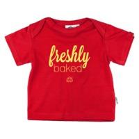 FRESHLY BAKED RED BABIES FAIRTRADE T-SHIRT ENVELOPE NECK