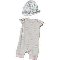 French Connection Baby Girls Romper Set Oatmeal