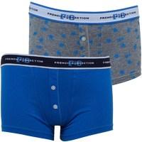 French Connection Boys Two Pack Boxers Blue