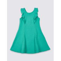 Frill Textured Dress (3-14 Years)