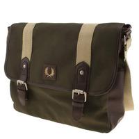 fred perry canvas satchel