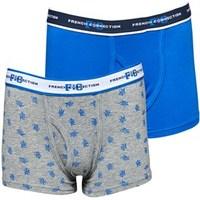 French Connection Boys Two Pack Boxers Blue