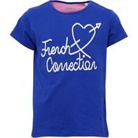 french connection junior girls t shirt monarch blue