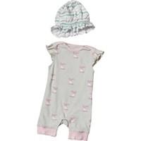 french connection baby girls romper set oatmeal