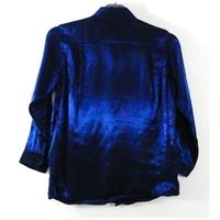 French Connection Age 8 Electric Metallic Blue Shirt