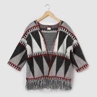 fringed poncho cardigan 8 16 years