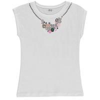 French Connection Embellished Neck T Shirt