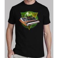 frog on synthesizer in space