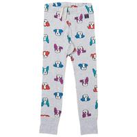 frenchie print leggings grey quality kids boys girls