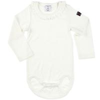 Frill Collar Baby Bodysuit - White quality kids boys girls