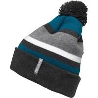 Fred & Boston Mens Bobble Hat Charcoal Marl/Multi