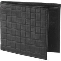 french connection mens weave emboss wallet black