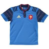 france rugby home shirt kids blue