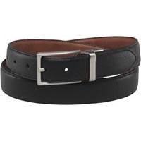 French Connection Mens Reversible Formal Leather Belt Black/Brown