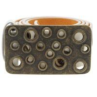 F.Rocks Rocks Gold Eyelet Belt Mens