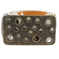 F.Rocks Rocks Gold Eyelet Belt Mens