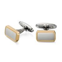 Fred Bennett Gold Plated Oblong Cufflinks V512