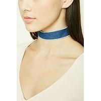 Frayed Denim Choker