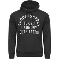franklin valley cowl neck pullover hoodie in charcoal marl tokyo laund ...