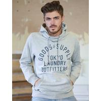 Franklin Valley Cowl Neck Pullover Hoodie in Light Grey Marl  Tokyo Laundry