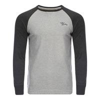 Fremont Cove Baseball Top in Charcoal Marl  Tokyo Laundry