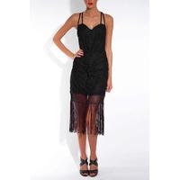 fringe hem dress