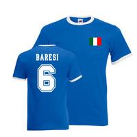 Franco Baresi Italy Ringer Tee (blue)