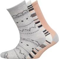 Fruitcake Womens Patterned Three Pack Socks GY080X