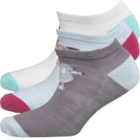 Fruitcake Womens Dog Print Trainer Liner Socks PU128