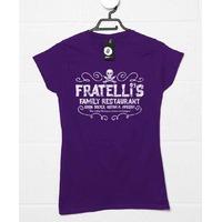 fratellis family restaurant womens fitted style t shirt inspired by th ...