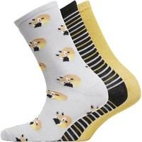 Fruitcake Womens Patterned Three Pack Socks GY080