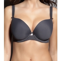 freya deco charcoal uw plunge moulded balcony bra