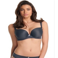 freya deco charcoal uw moulded strapless bra