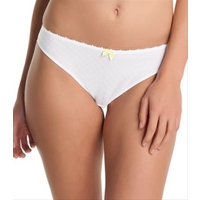 Freya Gem, White Brazilian Thong