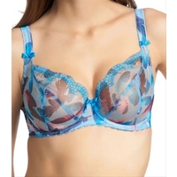 Freya Ruffle My Feathers, Bluebell Freya Ruffle My Feathers Plunge Bra