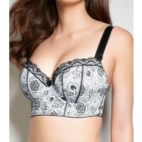 Freya Edina, Graphite U/W Padded Longline Bra