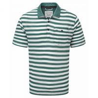 Fraser Short Sleeved Polo Lake Green Calico