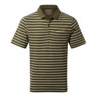 Fraser Short Sleeved Polo Dark Moss Combo