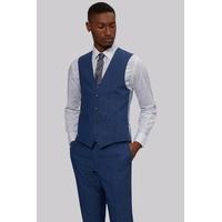 french connection slim fit faded blue waistcoat