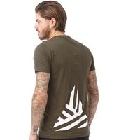 friend or faux mens hales t shirt combat green