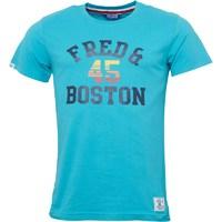 Fred & Boston Mens Printed Chest T-Shirt Mint