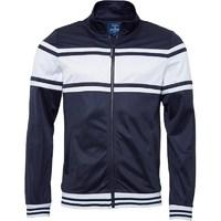 Fred & Boston Mens Tricot Track Top Navy