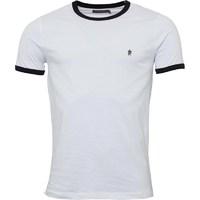 french connection mens fcuk ringer t shirt white