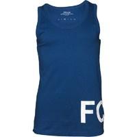 French Connection Mens FCUK Back To Front Vest True Blue