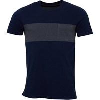 French Connection Mens Single Stripe Pocket T-Shirt Marine