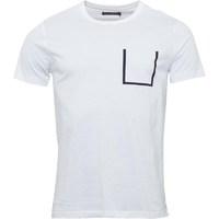 French Connection Mens Outline Pocket T-Shirt White
