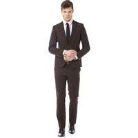 French Connection Mens Two Piece Suit Bordeaux