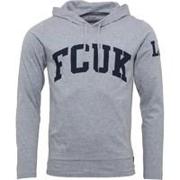 french connection mens fcuk ldn hoody light grey melange