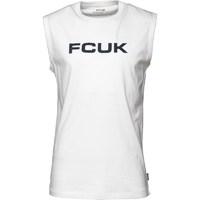 French Connection Mens FCUK Vest White